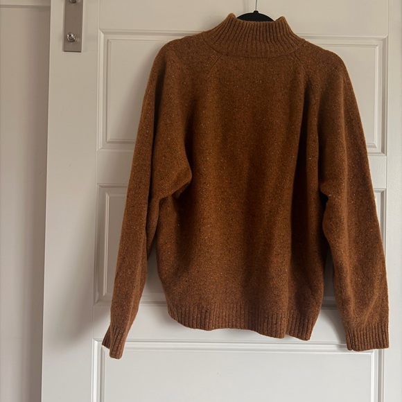 Scott Barber Men's Orange Brown Sweater Cashmere and Wool Blend Size XL - Picture 5 of 13